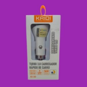 Carregador de Celular Veicular Duplo - Kaidi Turbo