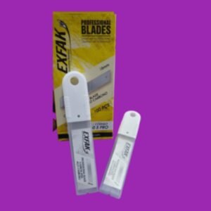 Lamina para estilete aço carbono  ref. 2-060 s-pro - EXFAK C/10