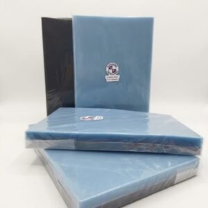 Kit Encadernacao A4 50 Couro Preto + 50 Cristal Line