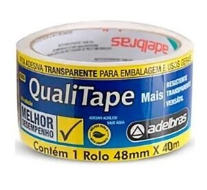 Fita Qualitape Transparente 48mmx40m - Adelbras